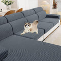 MAXIJIN Couch Cushion Covers for Sectional Sofa, Stretch Sofa Cushion Cover by MAXIJIN