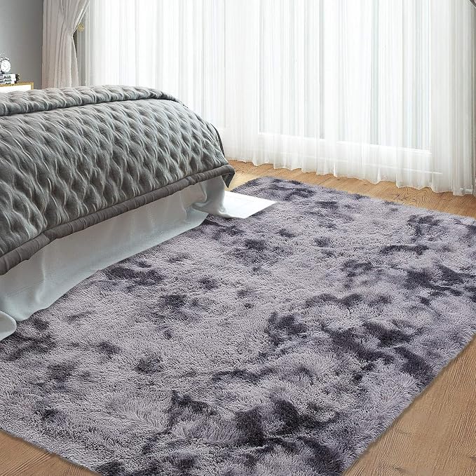 CAROMIO Extra Large 8' x 10' Fluffy Area Rug - Image 7