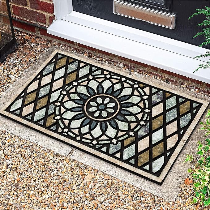 CHICHIC Welcome Door Mat 24 x 36 Inch Front Doormat Outdoors - Image 2
