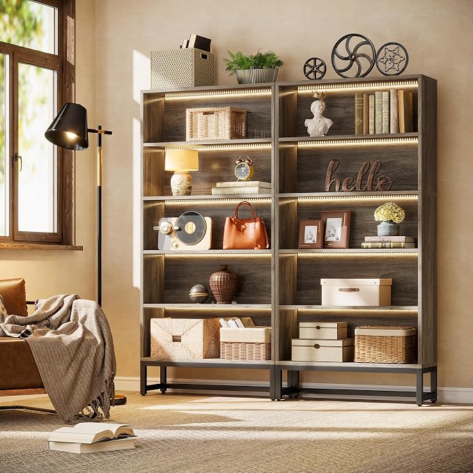 Tribesigns Tall Bookcase Bookshelf, 70.8" Large Bookcases Organizer - Image 7