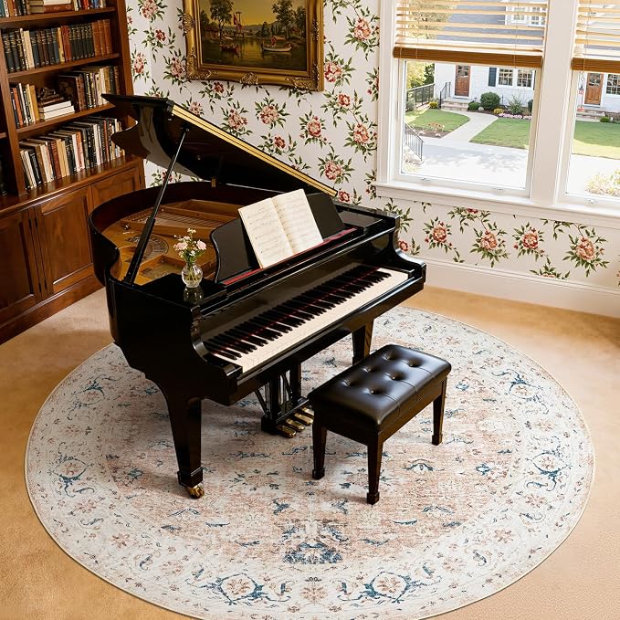 jinchan Round Rug 8ft Area Rug - Image 2