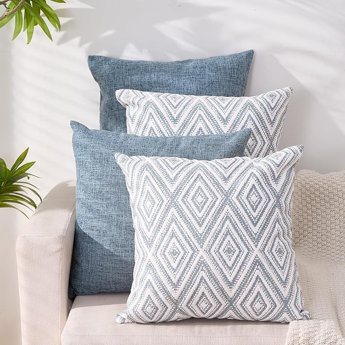 HPUK Decorative Throw Pillow Covers Set of 4 Couch Pillows Accent Cushion Cover by HPUK