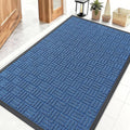 OLANLY Front Door Mat Outside Entrance 47x32, Heavy Duty Sturdy Natural Rubber by OLANLY