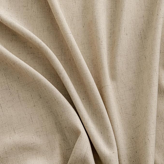 MIULEE Non-See-Through Privacy Linen Curtains 2 Panels, Light Filtering Window - Image 7