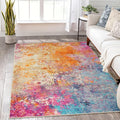 Lahome Modern Abstract Washable 5x7 Area Rugs by Lahome