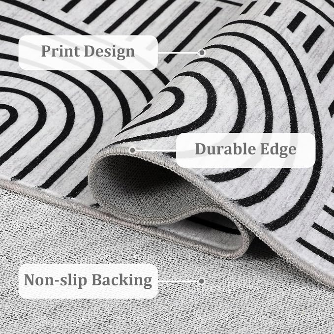 ROYHOME Washable Rug 5x7 Area Rugs - Image 7
