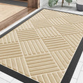 Smiry Front Door Mat Outside Entrance, Heavy Duty Outdoor Indoor Natural Rubber by Smiry