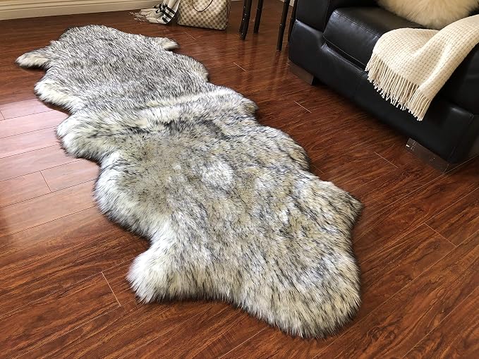 Free Shape Luxury Soft Fluffy Shag Area Rug Double 2'x6', 60x180cm - Image 5