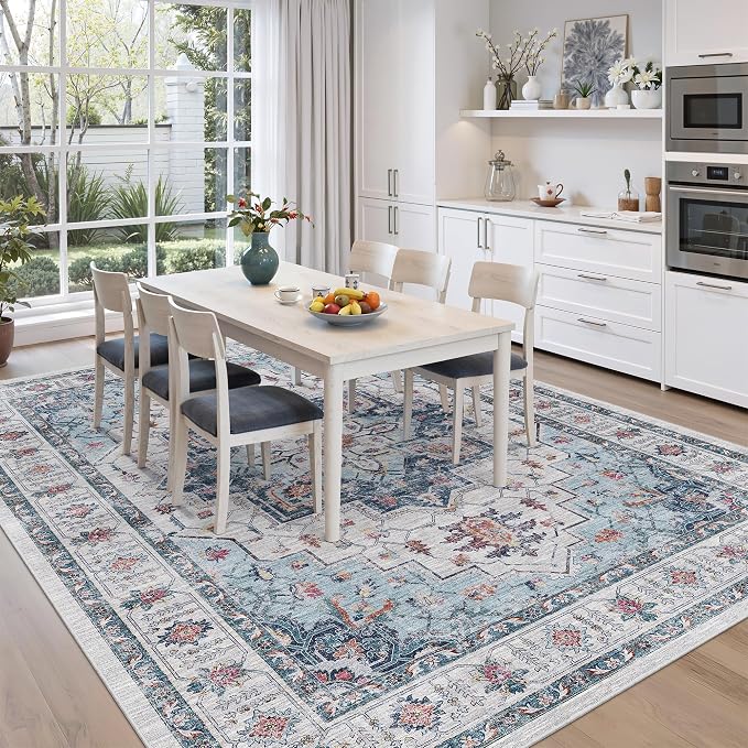 zesthome 8x10 Area Rugs, Stain Resistant Washable Rug, Ultra-Thin Rugs - Image 8