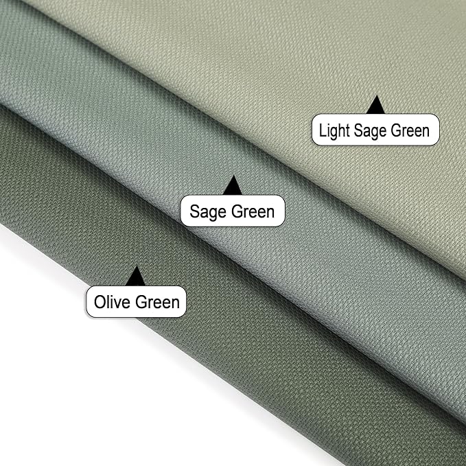 Chyhomenyc Sage Green Curtains 108 Inch Length 2 Panels Set, Faux Linen - Image 3