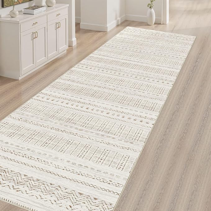 cotiled Hallway 2.6x10 Runner Rugs: Washable Boho Rugs - Image 7