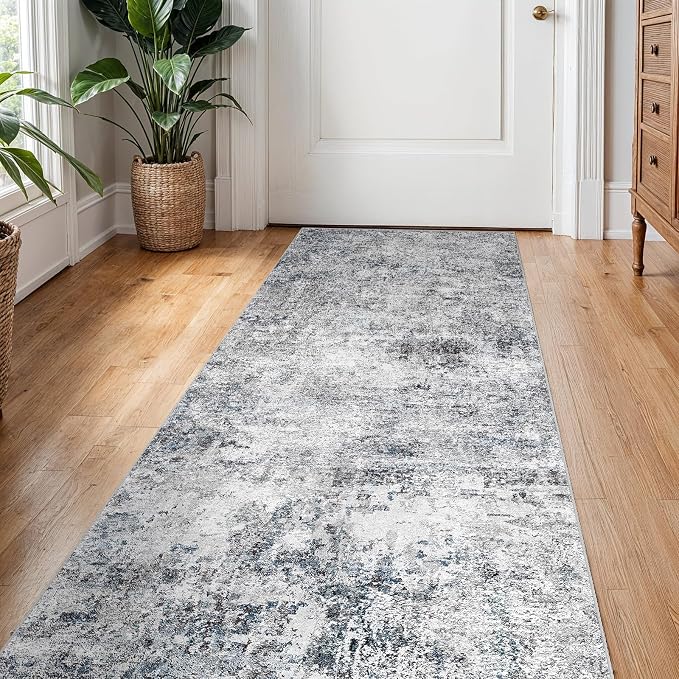 2x5 Washable Kitchen Runner Rug – Abstract Non-Slip Mat - Image 2