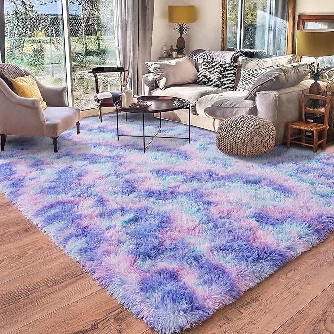 Rugs for Living Room 6x9, Soft Shaggy Modern Shag Area Rug for Bedroom - Image 8