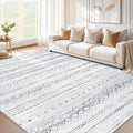 cotiled 9x12 Area Rug Living Room: Washable Boho Rugs by COTILED