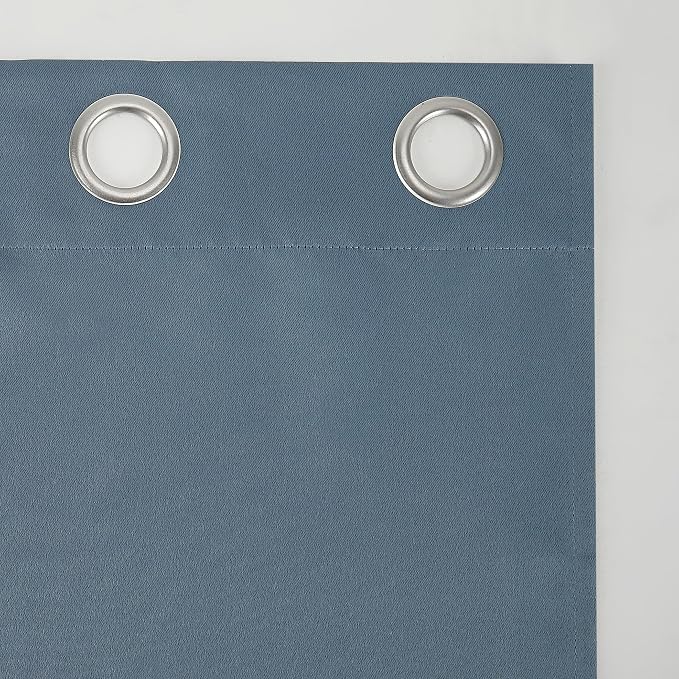 Sun Zero Easton Energy Saving Blackout Grommet Curtain Panel, Denim Blue - Image 5