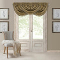 Elrene Home Fashions Antonia Floral Damask Waterfall Window Valance by ElreneHomeFashions