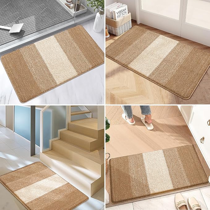 Kitinjoy Indoor Outdoor Door Mat, 40x32 Non-Slip Absorbent Dirt Trapper - Image 6