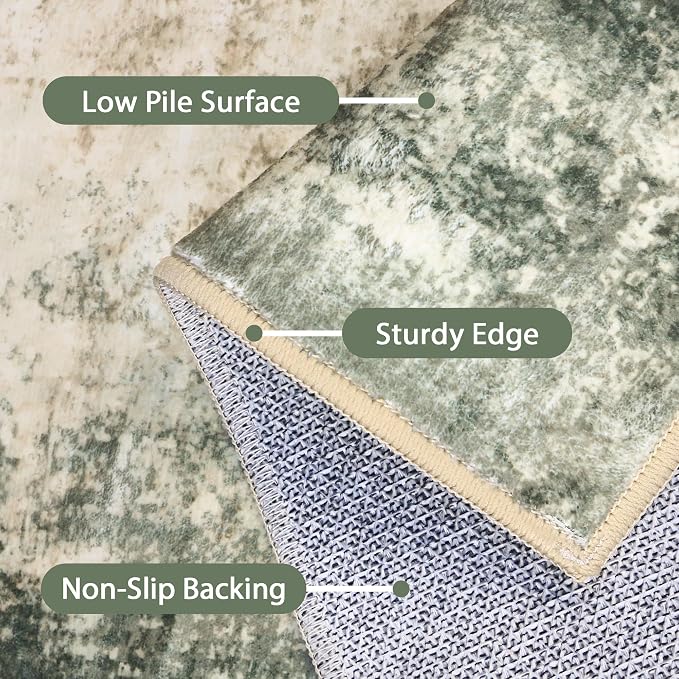 BEIMO Area Rugs 9x12 for Living Room Bedroom, Modern Abstract Machine Washable - Image 8