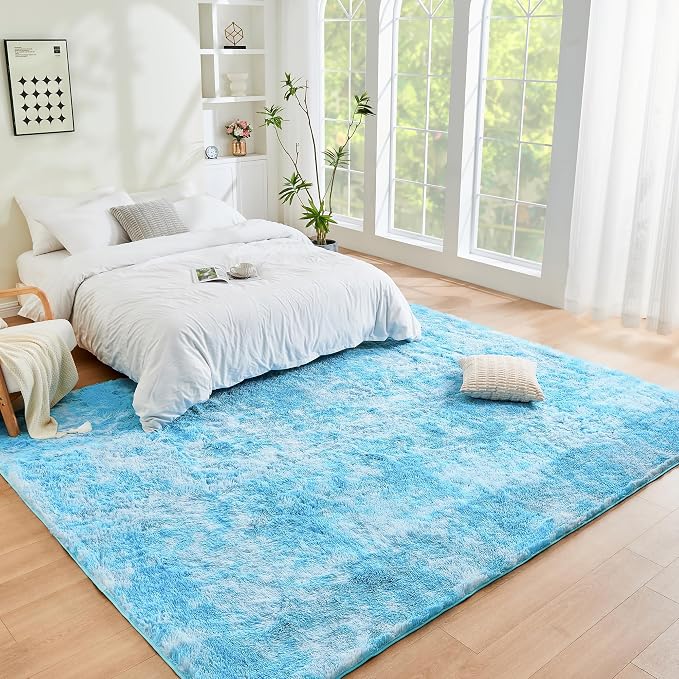 Litanika 8x10 Fluffy Shag Faux Fur Area Rug - Image 3