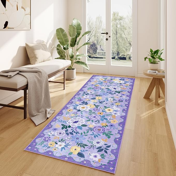 DUKINO 2x6 Runner Rug for Hallway, Washable Kitchen Rug - Image 2