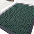OLANLY Front Door Mat Outside Entrance 35x23, Heavy Duty Sturdy Natural Rubber by OLANLY
