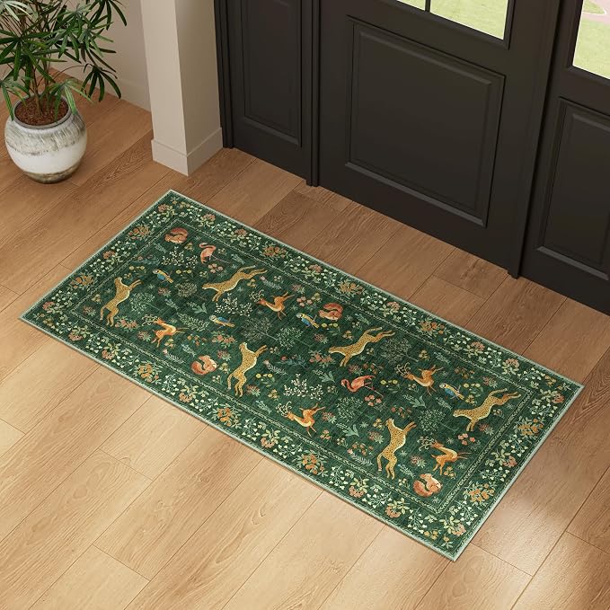 DUKINO 2x4 Rug for Hallway, Washable Kitchen Runner Rug - Image 3