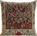 C Charlotte Home Furnishings Inc Tree of Life Red Belgian Cushion Cover - 16 by CCharlotteHomeFurnishings