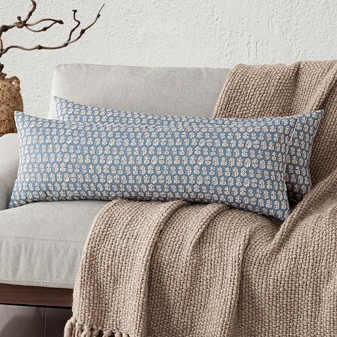 Foindtower Set of 2 Decorative Neutral Body Lumbar Throw Pillow Covers Vintage by Foindtower