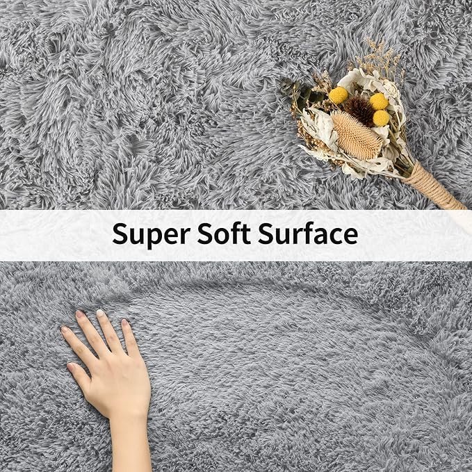 Merelax Soft Modern Indoor Shaggy Area Rug - Image 7
