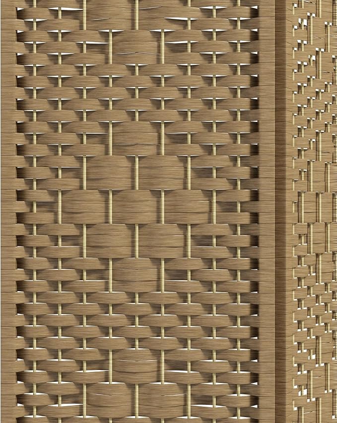 HOMCOM 4 Panel Room Divider, Folding Privacy Screen, 5.6' Room Separator - Image 8
