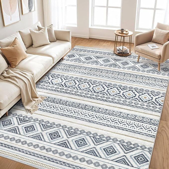 cotiled 6x8 Area Rug Living Room: Washable Boho Rugs - Image 6