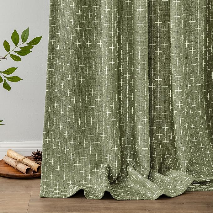 MIULEE Decorative Back Tab Linen Curtains - Image 6