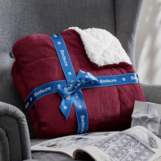 Bedsure GentleSoft Sherpa Fleece Blanket Queen Size - Image 8