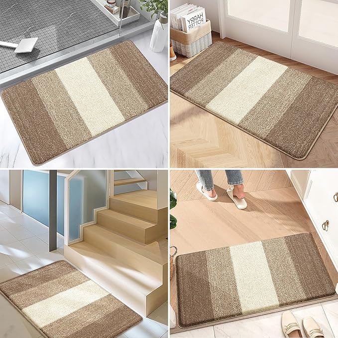 Kitinjoy Indoor Outdoor Door Mat, 71x47 Non-Slip Absorbent Dirt Trapper - Image 6