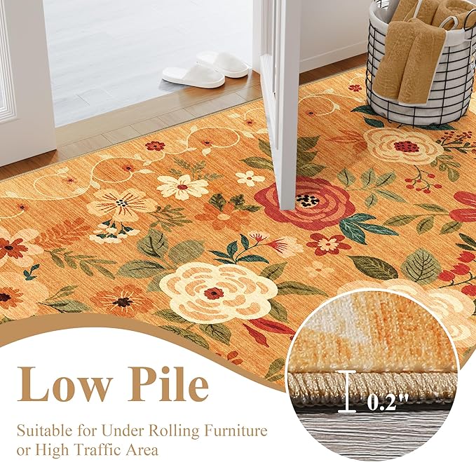 DUKINO 2x6 Runner Rug for Hallway, Washable Kitchen Runner Rug - Image 6