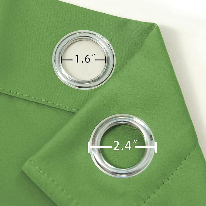 LEMOMO Light Green Thermal Blackout Curtains/52 x 54 Inch/Set of 2 Panels Room - Image 6