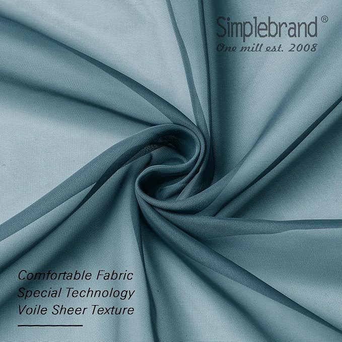 Simplebrand Dusty Blue Tier Curtains - Image 6
