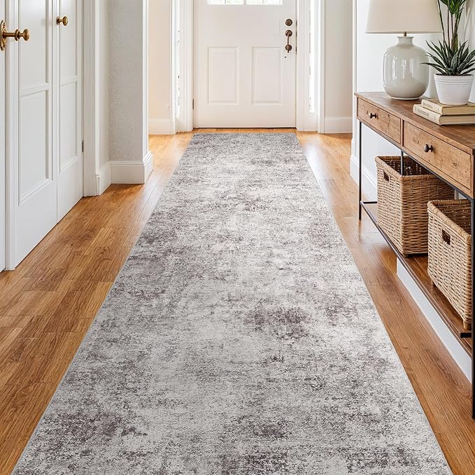 3x14 Washable Kitchen Runner Rug – Abstract Non-Slip Mat - Image 4