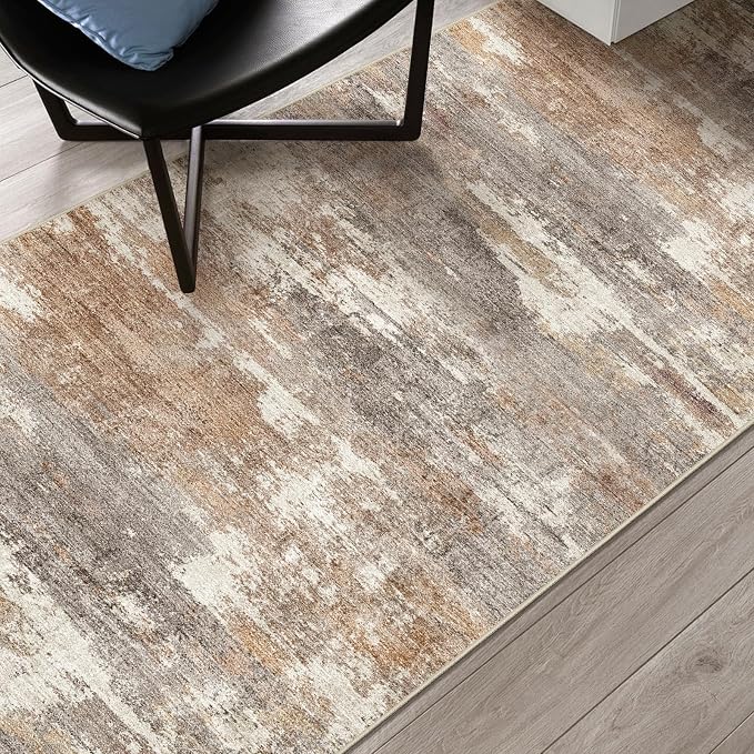 2'6''x16' Washable Kitchen Runner Rug: Modern Abstract Runners - Image 6