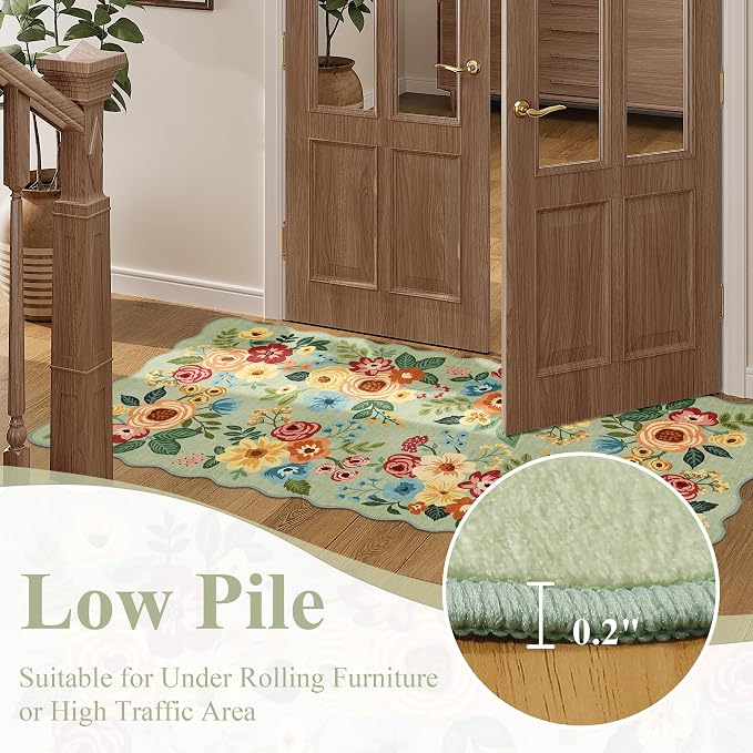 DUKINO 2x10 Runner Rug for Hallway, Washable Kitchen Rug - Image 8