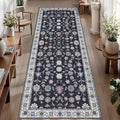 Tangsoo Washable Runner Rug for Hallway Non Slip, 2.6x8 Boho Floral Vintage by Tangsoo