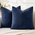 MIULEE Navy Couch Pillow Covers 20x20 Inch by MIULEE
