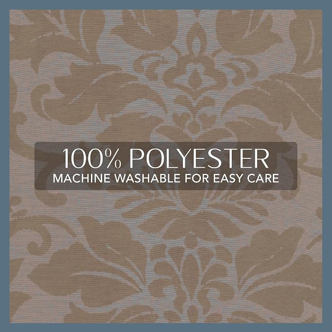 Elrene Home Fashions Antonia Floral Damask Blackout Single Window Curtain Panel - Image 5