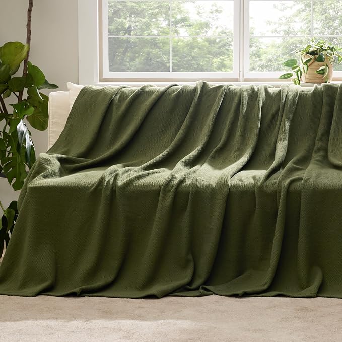 Bedsure GentleSoft 100% Cotton Large Throw Blanket - Image 4