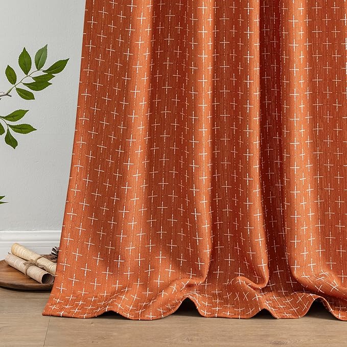 MIULEE Decorative Back Tab Linen Curtains - Image 6