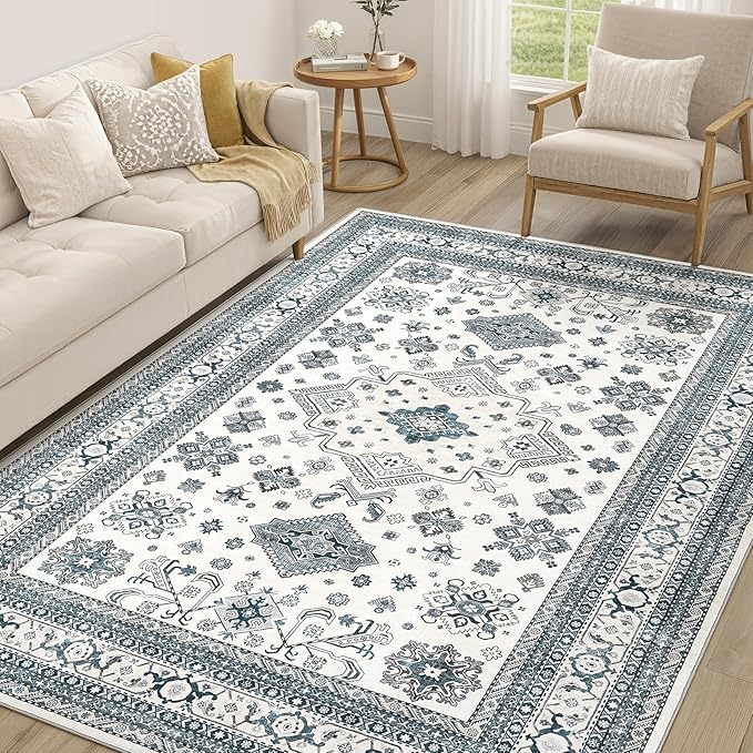 Vintage Living Room Area Rug 5x7 by COTILED