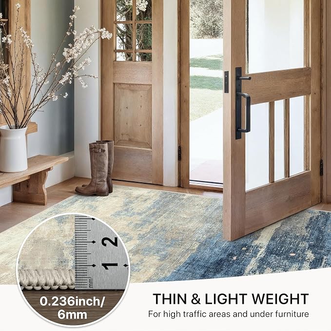 GENIMO 2X5 Washable Modern Runner Rug - Image 6