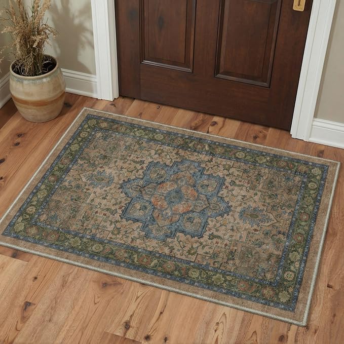 GENIMO 5x7 Area Rugs for Living Room, Machine Washable Rug, Non Slip Indoor - Image 5