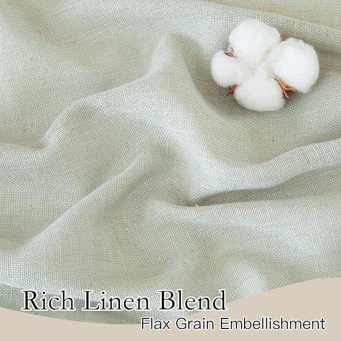 RYB HOME Linen Kitchen Curtains - Image 2
