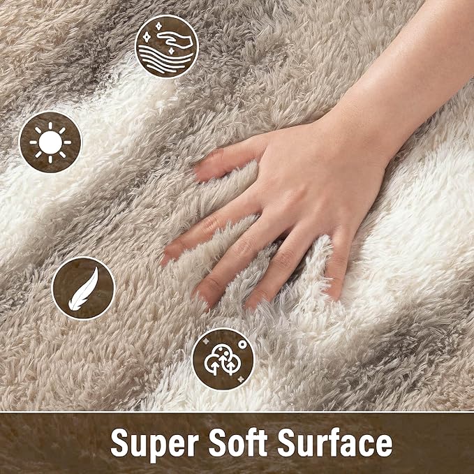 Meralax Area Rugs for Living Room Bedroom, Machine Washable 4x6 Feet Soft - Image 7